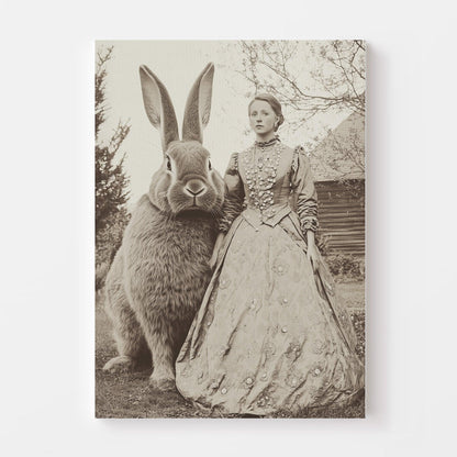 The Lady and Her Hare - Hystoriq Portraits